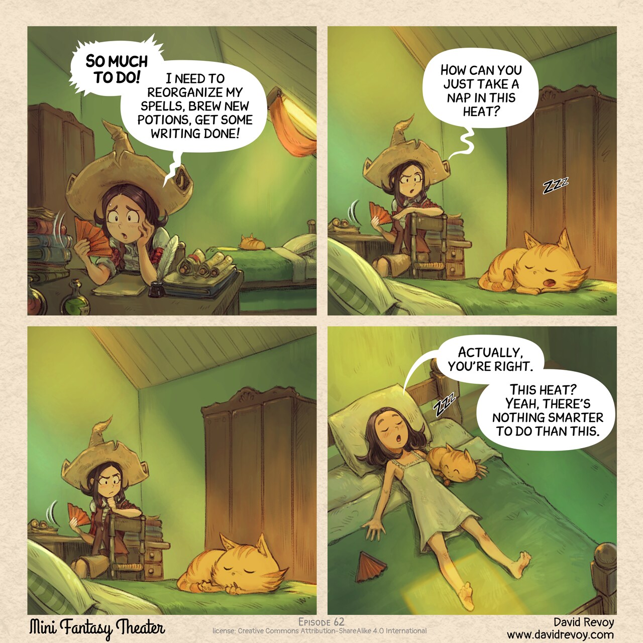 MiniFantasyTheater, Chill Out, page 1. English comic artwork by David Revoy.