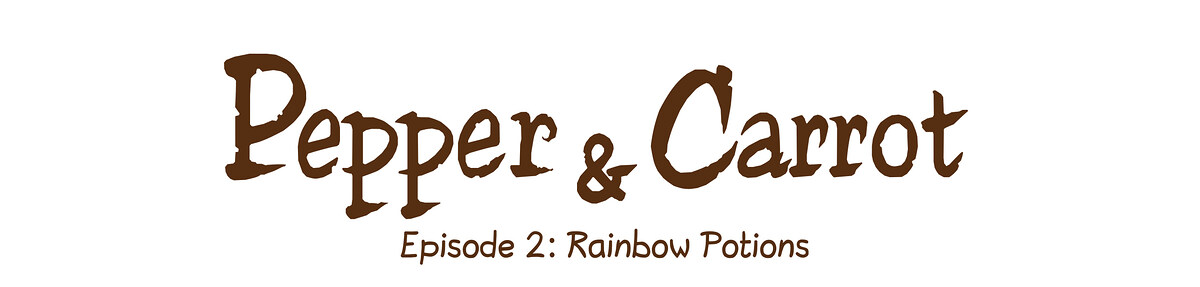 Pepper & Carrot chapter title artwork