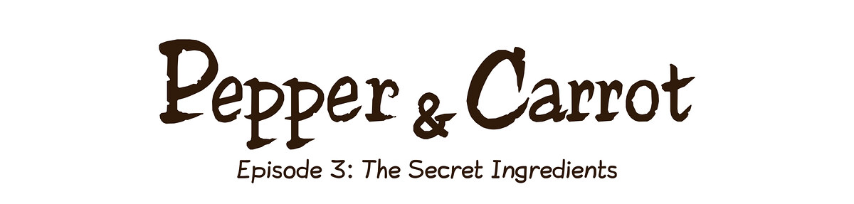 Pepper & Carrot chapter title artwork