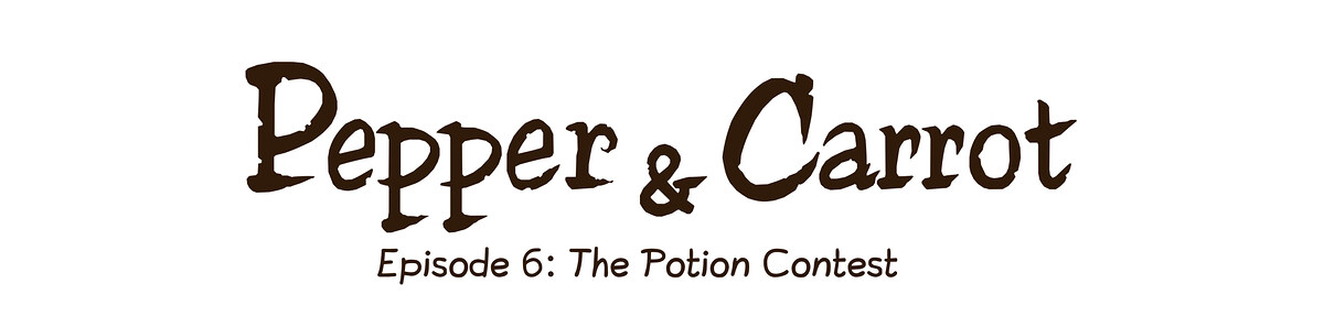 Pepper & Carrot chapter title artwork