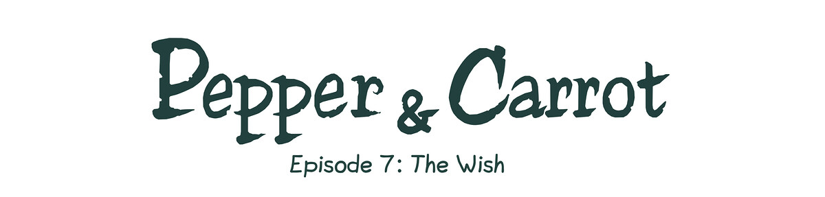 Pepper & Carrot chapter title artwork