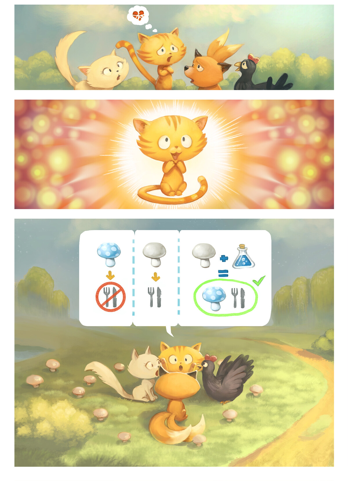 Pepper & Carrot, The Remedy, page 4. English comic artwork by David Revoy.