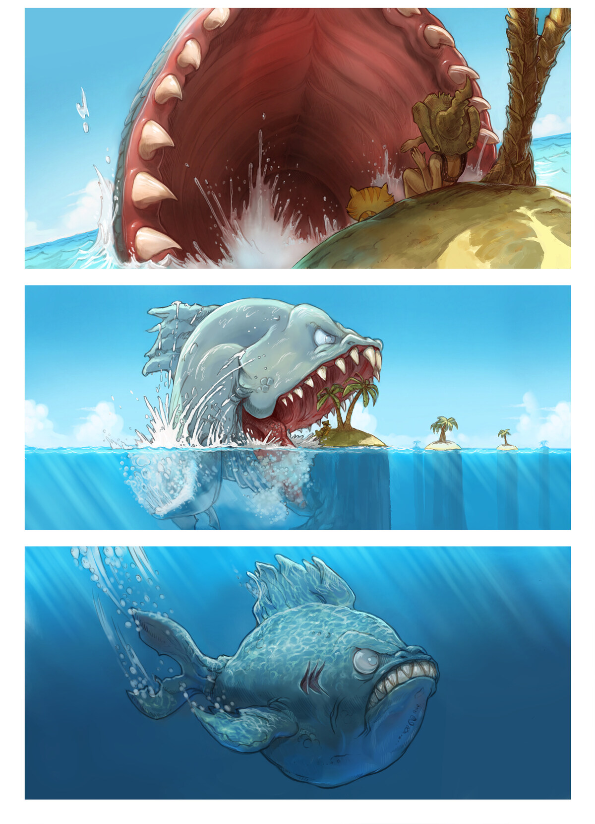 Pepper & Carrot, Summer Special, page 2. English comic artwork by David Revoy.