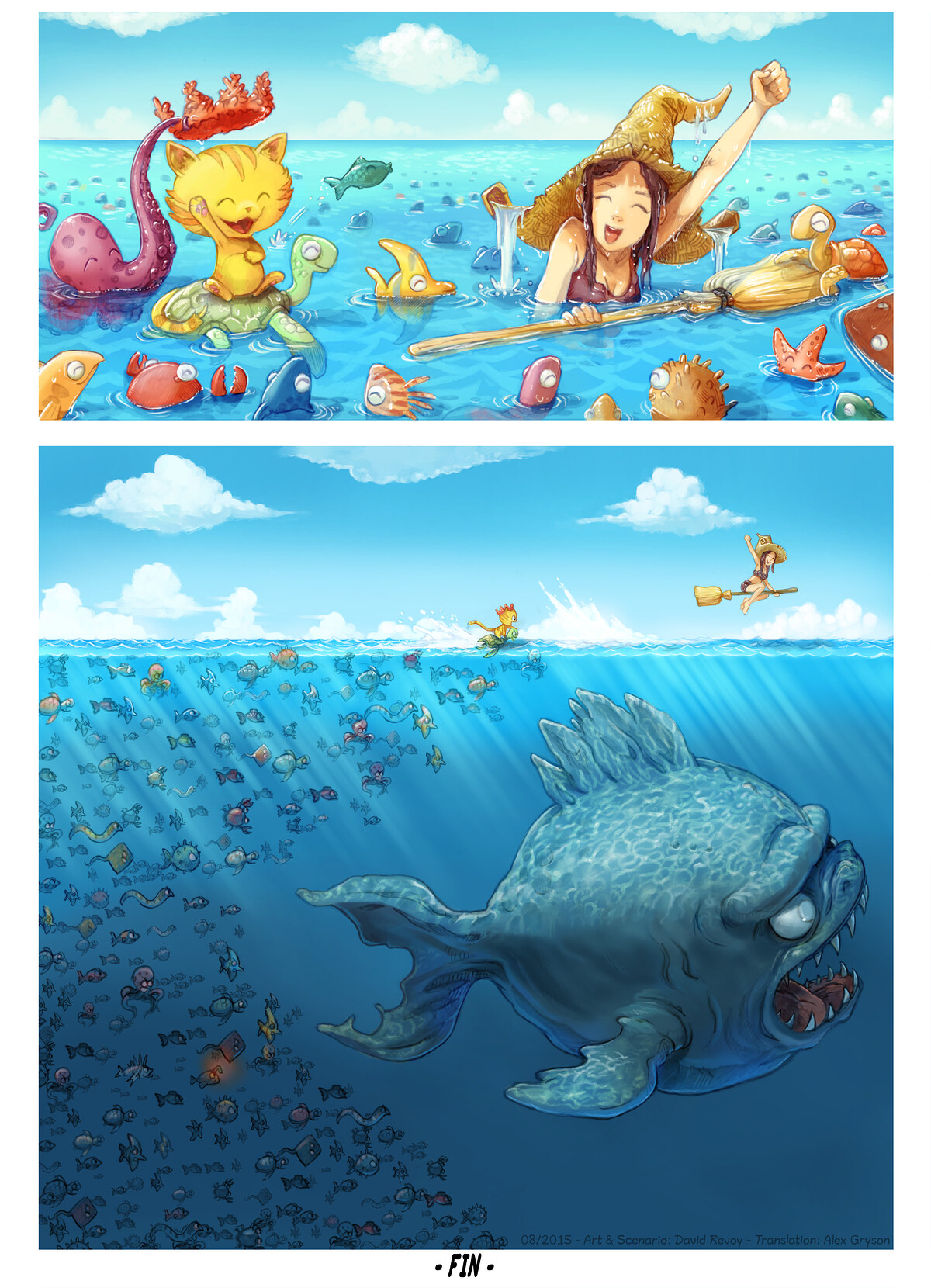 Pepper & Carrot, Summer Special, page 5. English comic artwork by David Revoy.