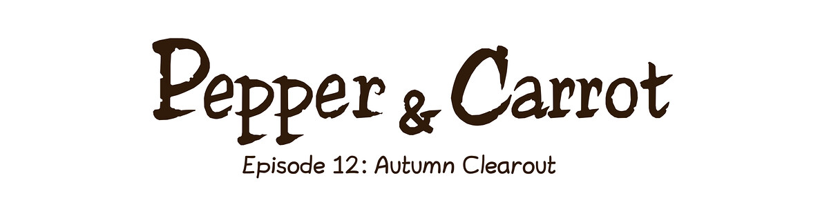 Pepper & Carrot chapter title artwork
