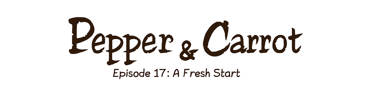 Pepper & Carrot chapter title artwork