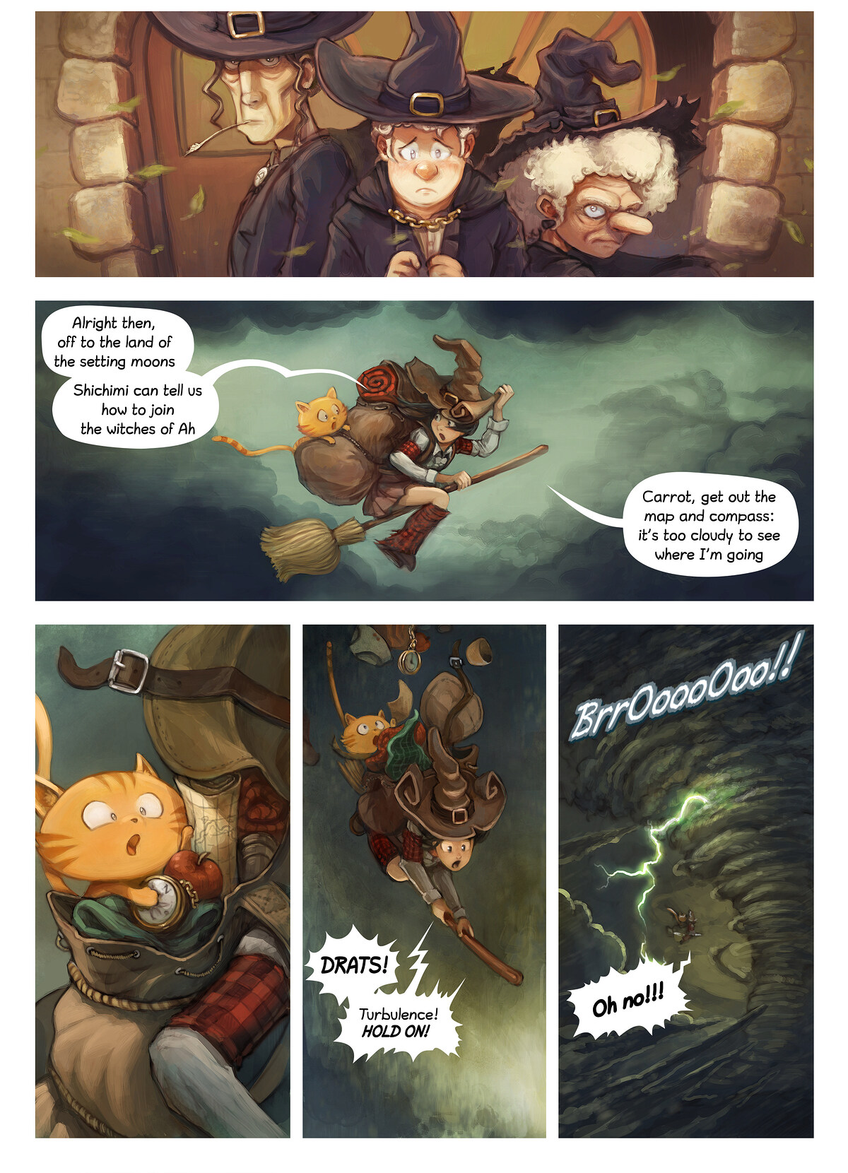 Pepper & Carrot, A Fresh Start, page 2. English comic artwork by David Revoy.