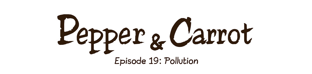 Pepper & Carrot chapter title artwork