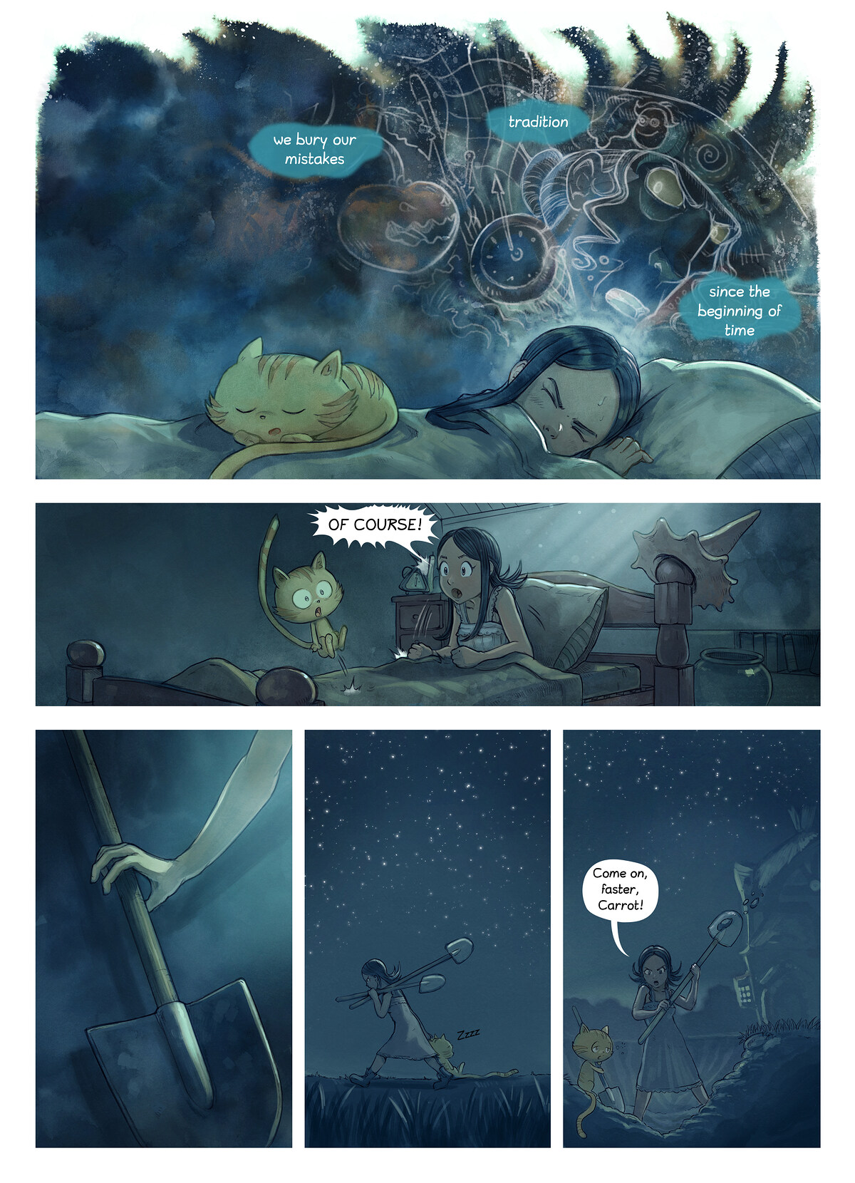 Pepper & Carrot, Pollution, page 3. English comic artwork by David Revoy.