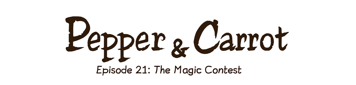 Pepper & Carrot chapter title artwork