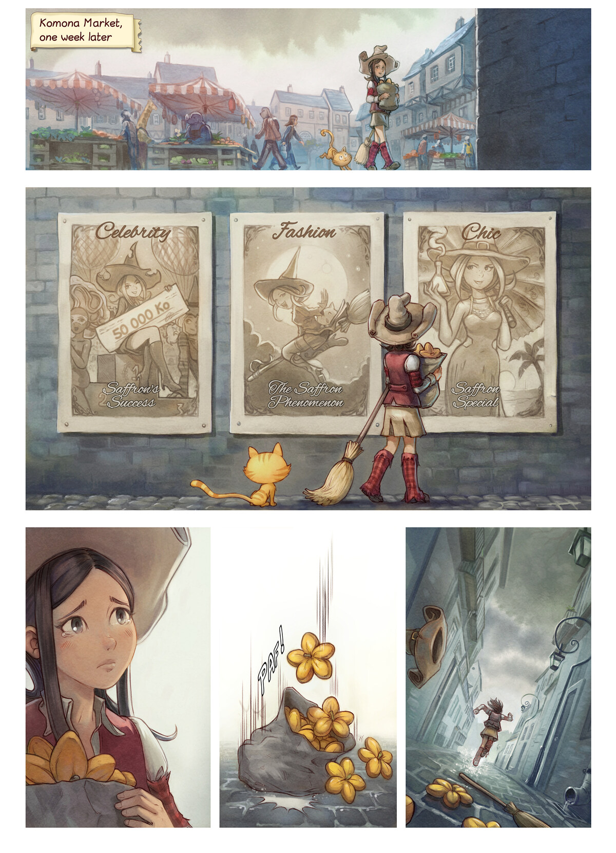 Pepper & Carrot, Take a Chance, page 1. English comic artwork by David Revoy.