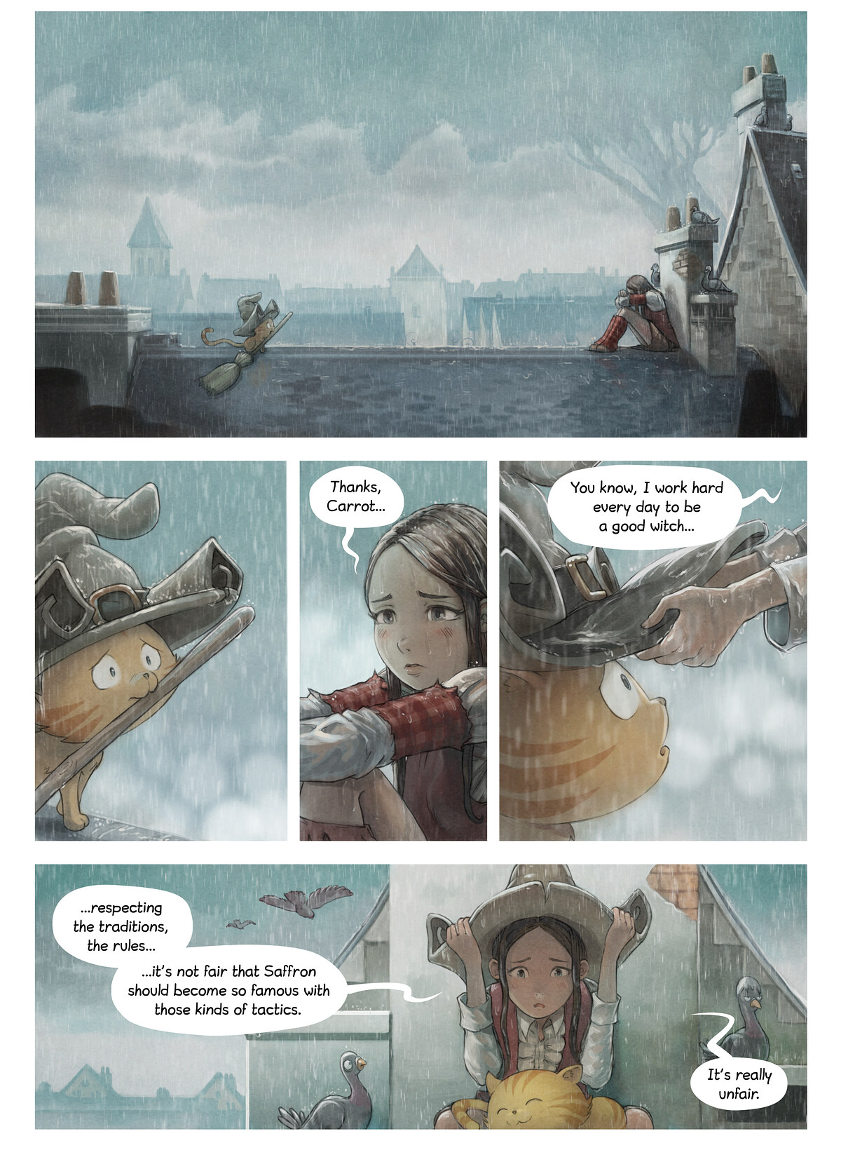 Pepper & Carrot, Take a Chance, page 2. English comic artwork by David Revoy.