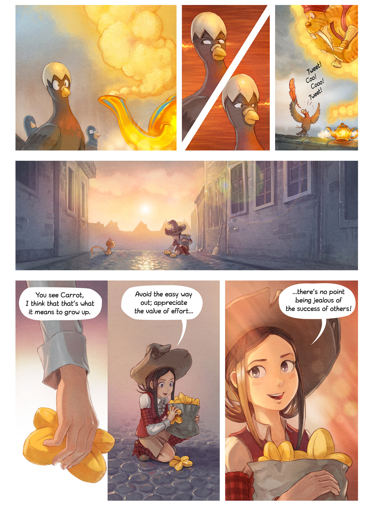 Pepper & Carrot, Take a Chance, page 6. English comic artwork by David Revoy.