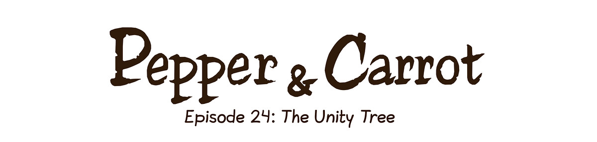 Pepper & Carrot chapter title artwork
