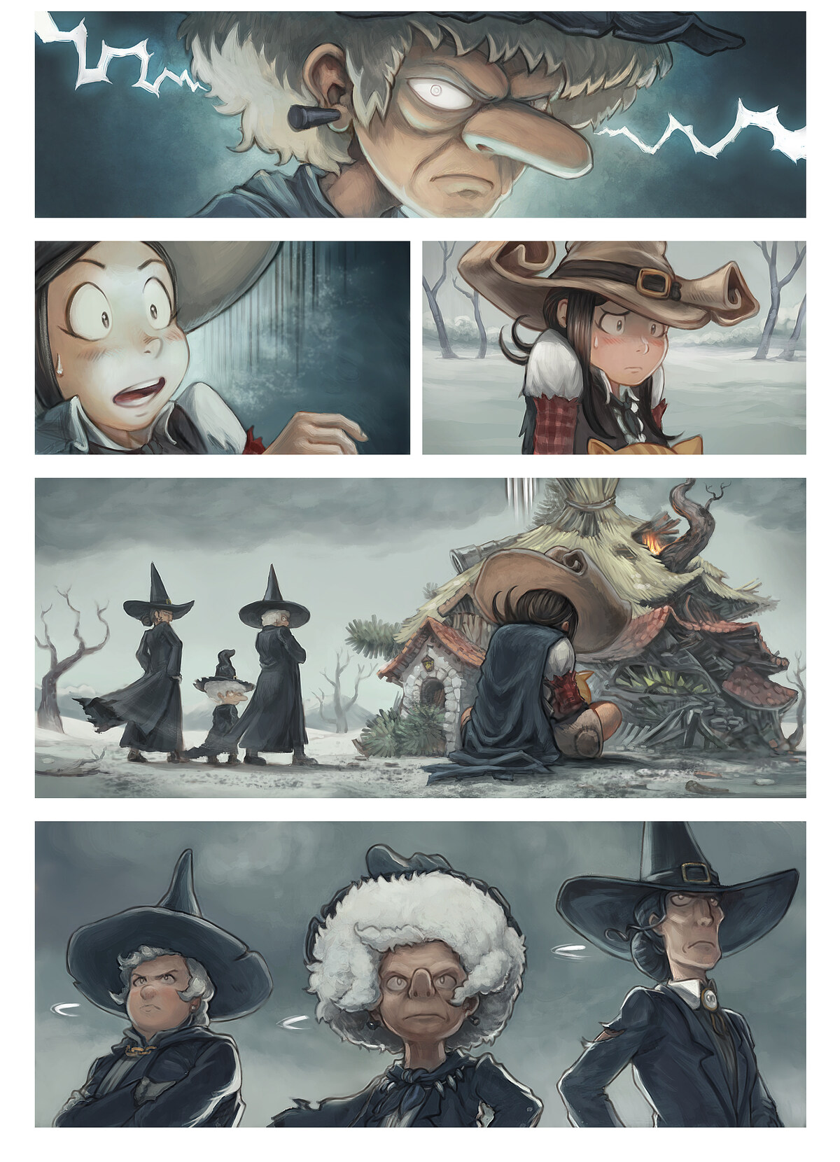 Pepper & Carrot, There Are No Shortcuts, page 2. English comic artwork by David Revoy.