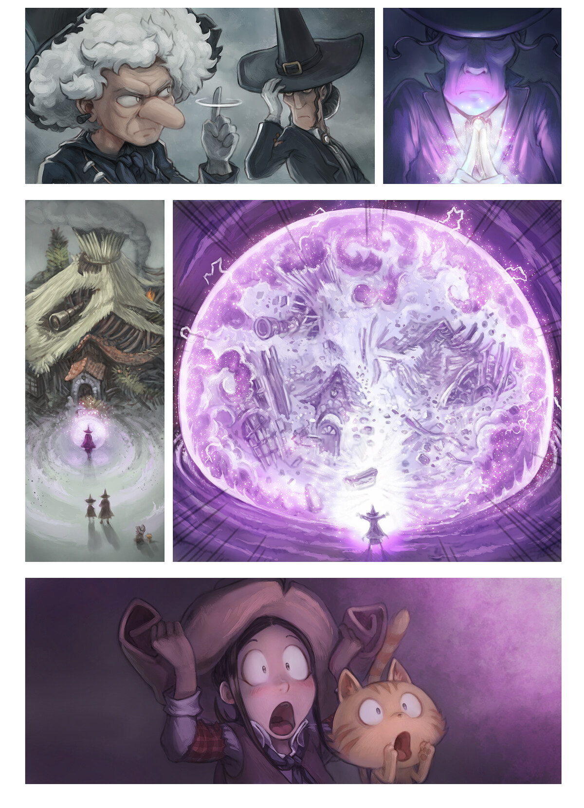 Pepper & Carrot, There Are No Shortcuts, page 3. English comic artwork by David Revoy.