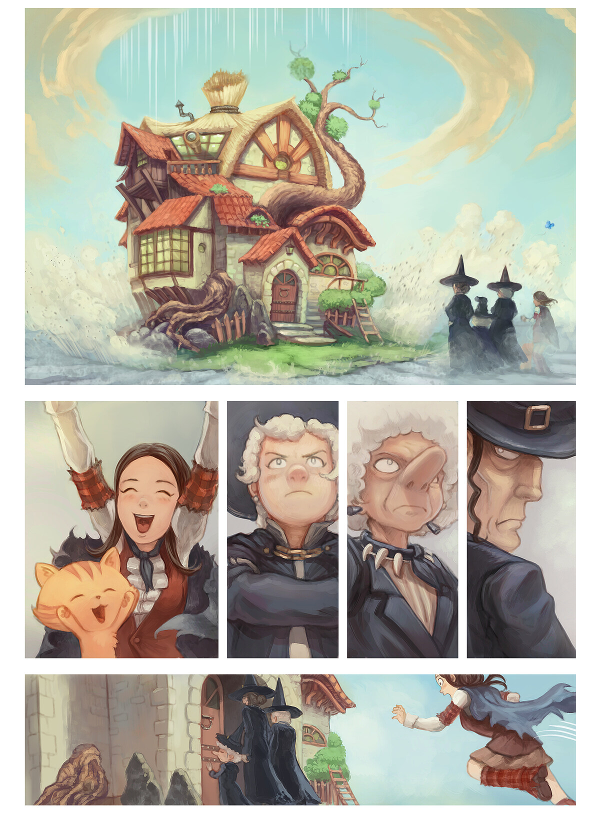 Pepper & Carrot, There Are No Shortcuts, page 8. English comic artwork by David Revoy.