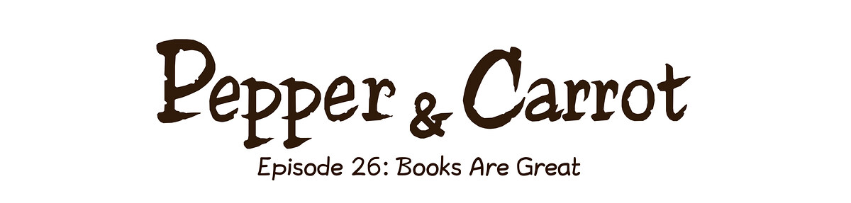 Pepper & Carrot chapter title artwork