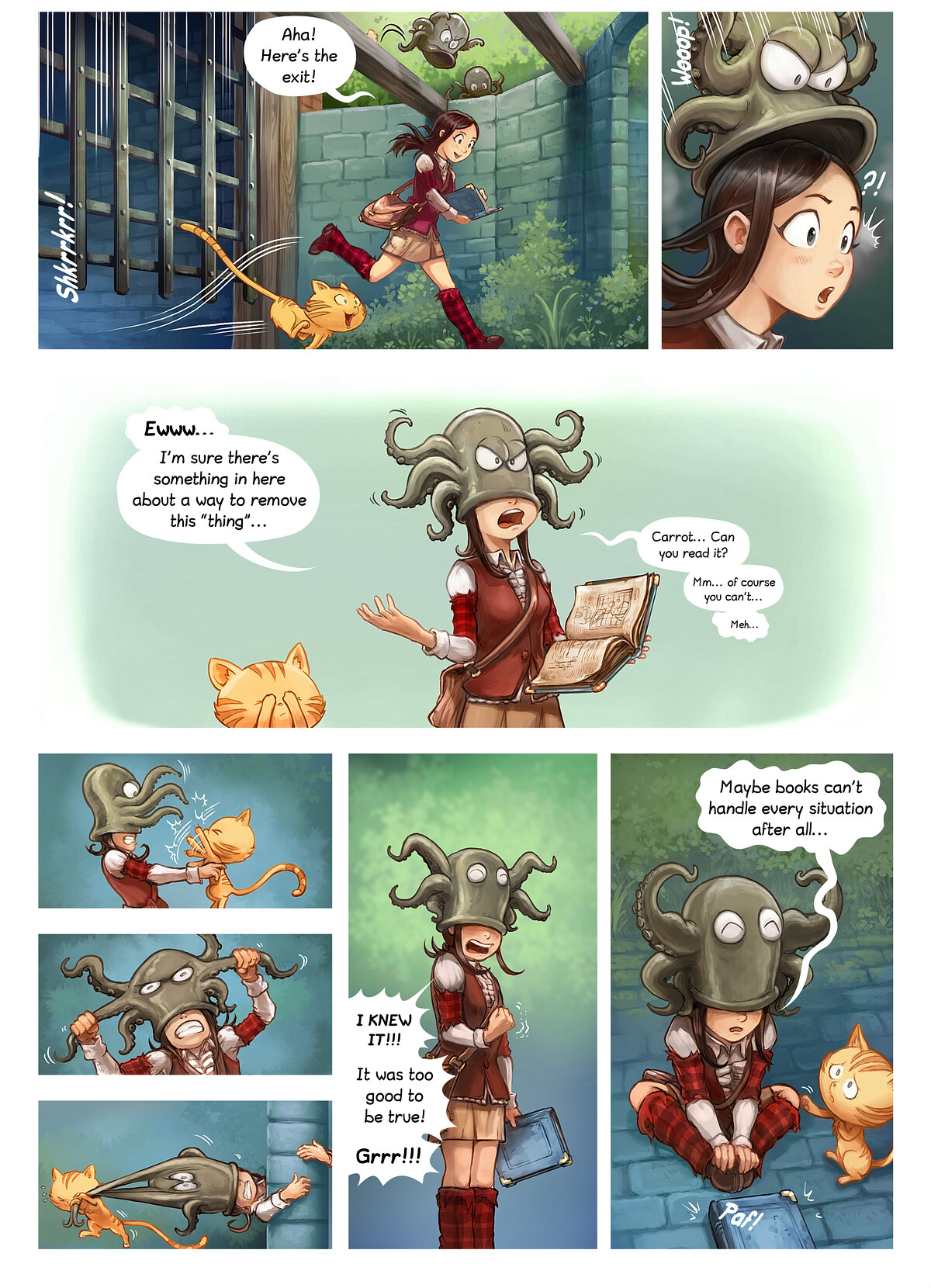Pepper & Carrot, Books Are Great, page 5. English comic artwork by David Revoy.