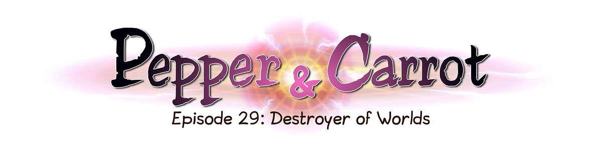 Pepper & Carrot chapter title artwork