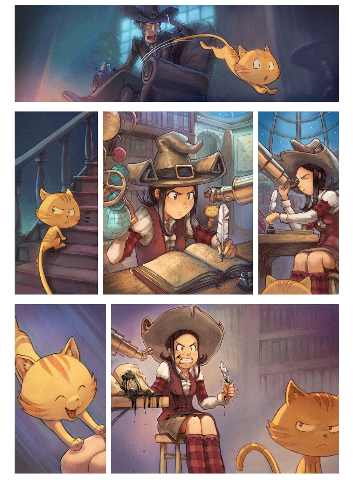 Pepper & Carrot, Need a Hug, page 3. English comic artwork by David Revoy.