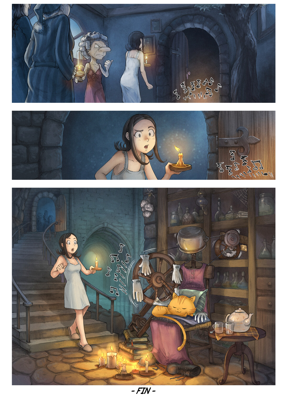 Pepper & Carrot, Need a Hug, page 6. English comic artwork by David Revoy.