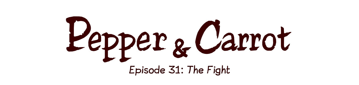 Pepper & Carrot chapter title artwork