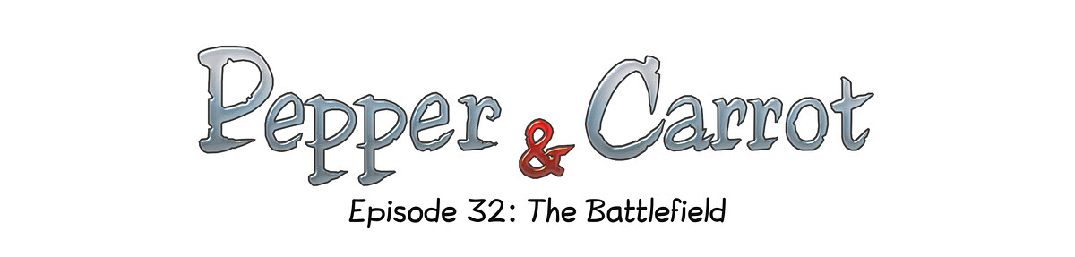Pepper & Carrot chapter title artwork