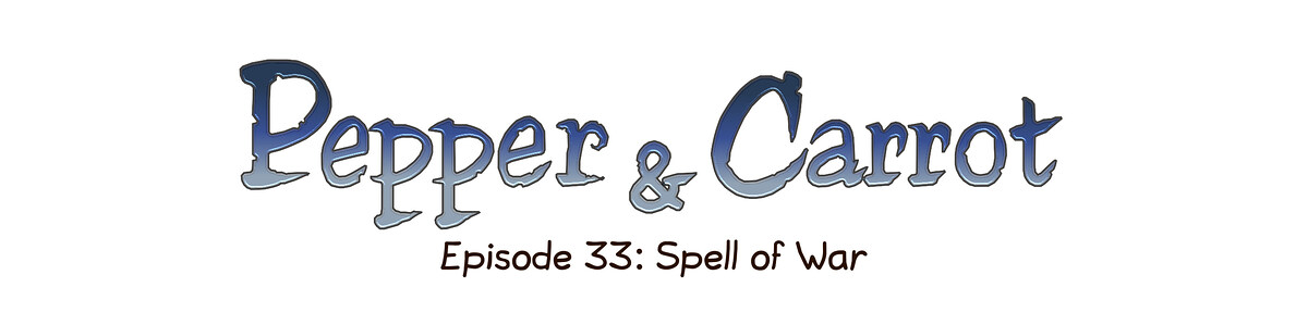 Pepper & Carrot chapter title artwork