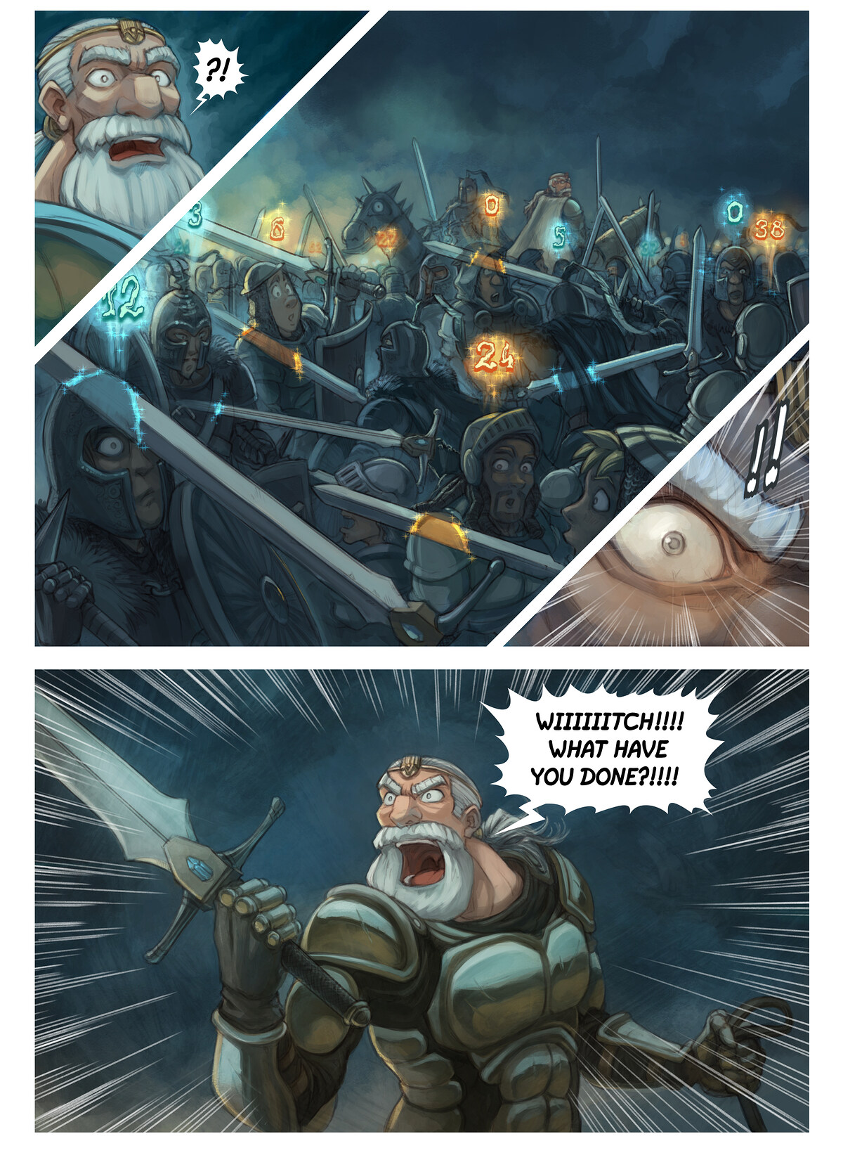 Pepper & Carrot, Spell of War, page 6. English comic artwork by David Revoy.