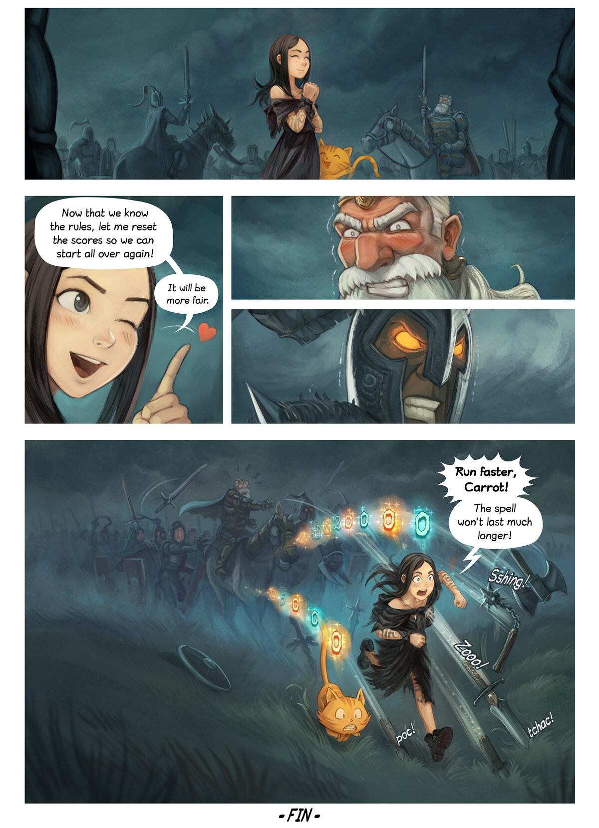 Pepper & Carrot, Spell of War, page 8. English comic artwork by David Revoy.