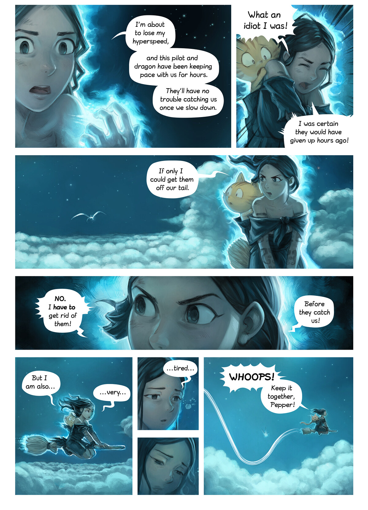 Pepper & Carrot, The Reflection, page 2. English comic artwork by David Revoy.