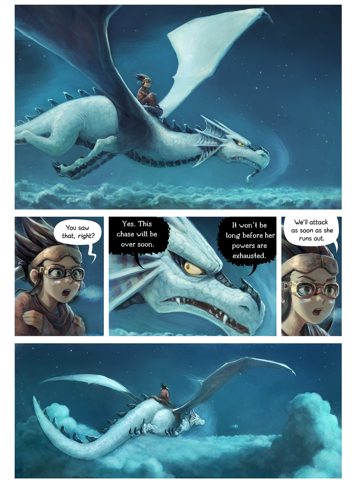 Pepper & Carrot, The Reflection, page 3. English comic artwork by David Revoy.