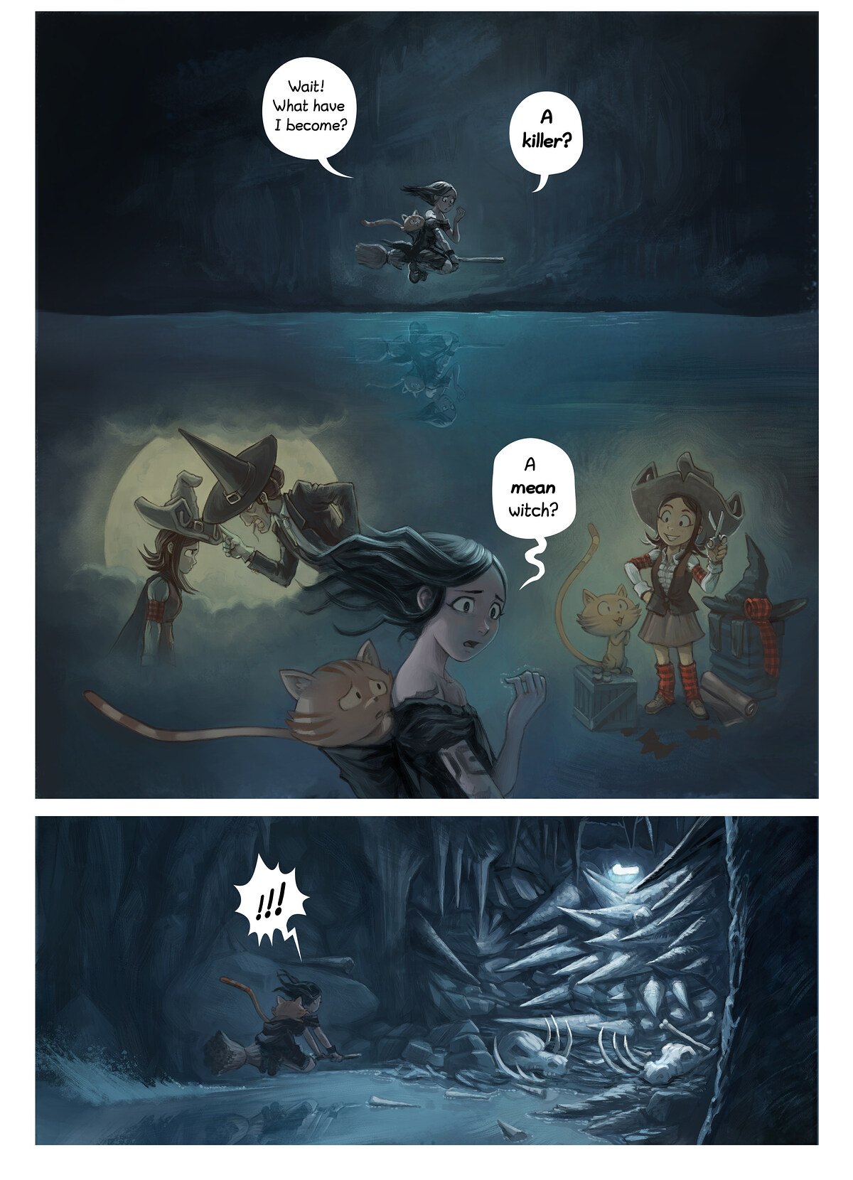 Pepper & Carrot, The Reflection, page 8. English comic artwork by David Revoy.