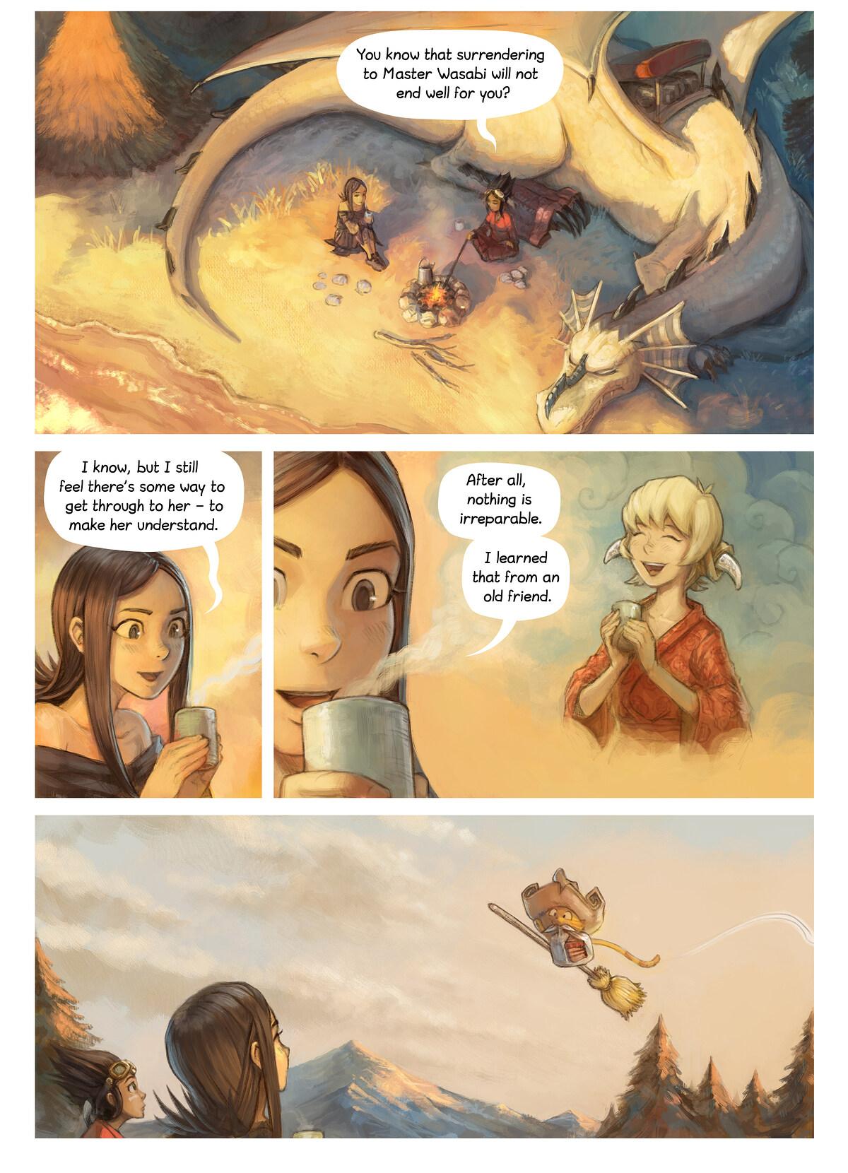 Pepper & Carrot, The Reflection, page 10. English comic artwork by David Revoy.