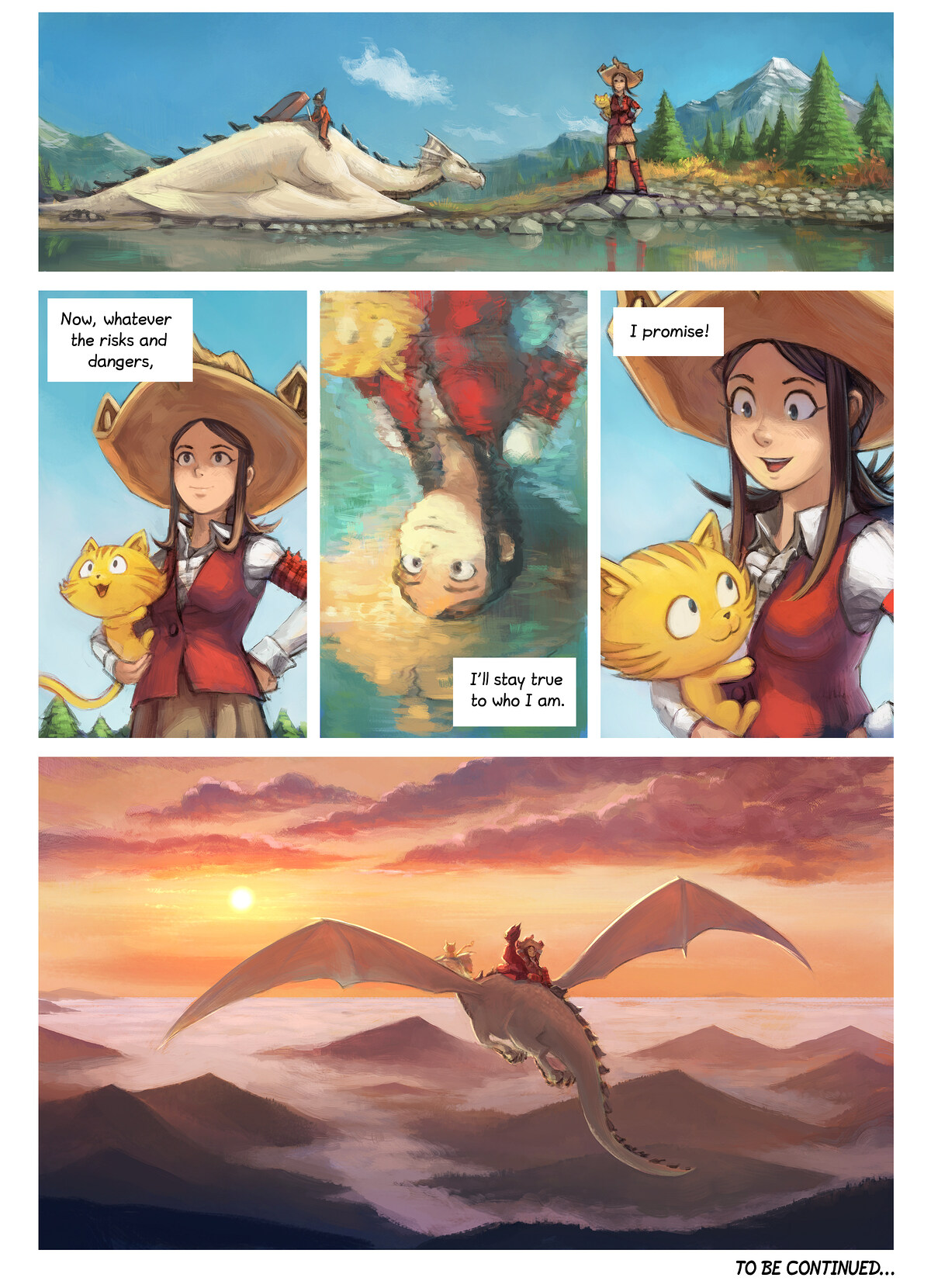 Pepper & Carrot, The Reflection, page 12. English comic artwork by David Revoy.