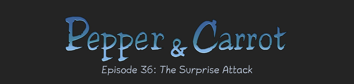 Pepper & Carrot chapter title artwork
