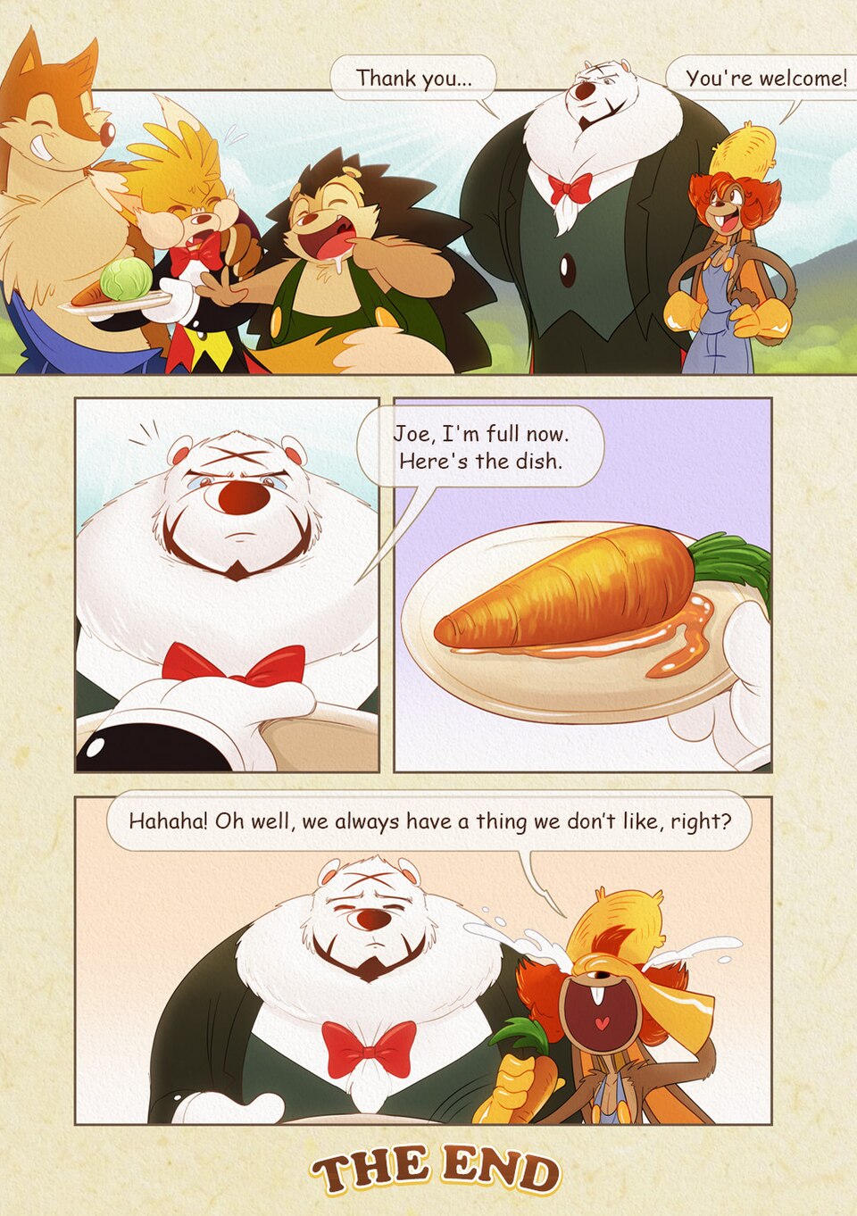 Wuffle, Farming Foxxo, page 12. English comic artwork by Piti Yindee.